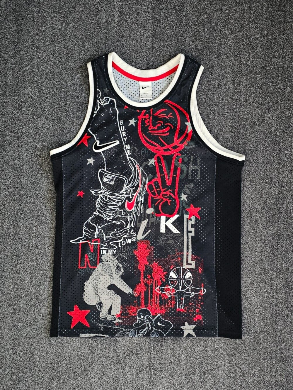 Nike Men's Basketball Game Jersey Tank Stories DO6180-010 Size Medium